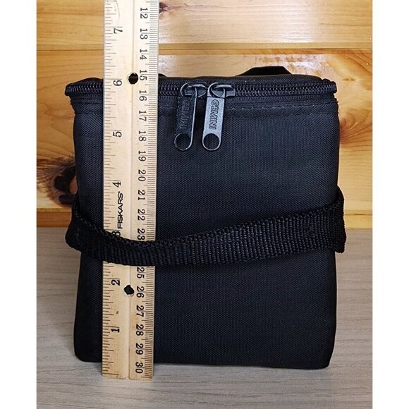 Vintage GEMINI 12 CD Carrying Case Black Nylon Strap Storage Logic 1993 Made USA - Picture 13 of 15